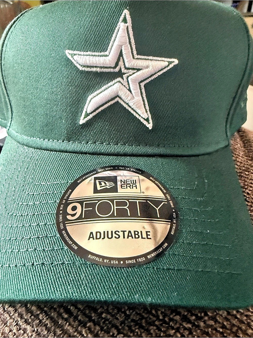 New Era Houston Astros New Era 9FORTY Adjustable Snapback Hat Green Adjustable